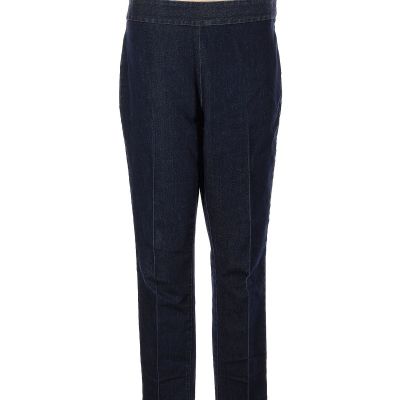 Lands' End Women Blue Jeggings 10